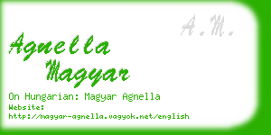agnella magyar business card